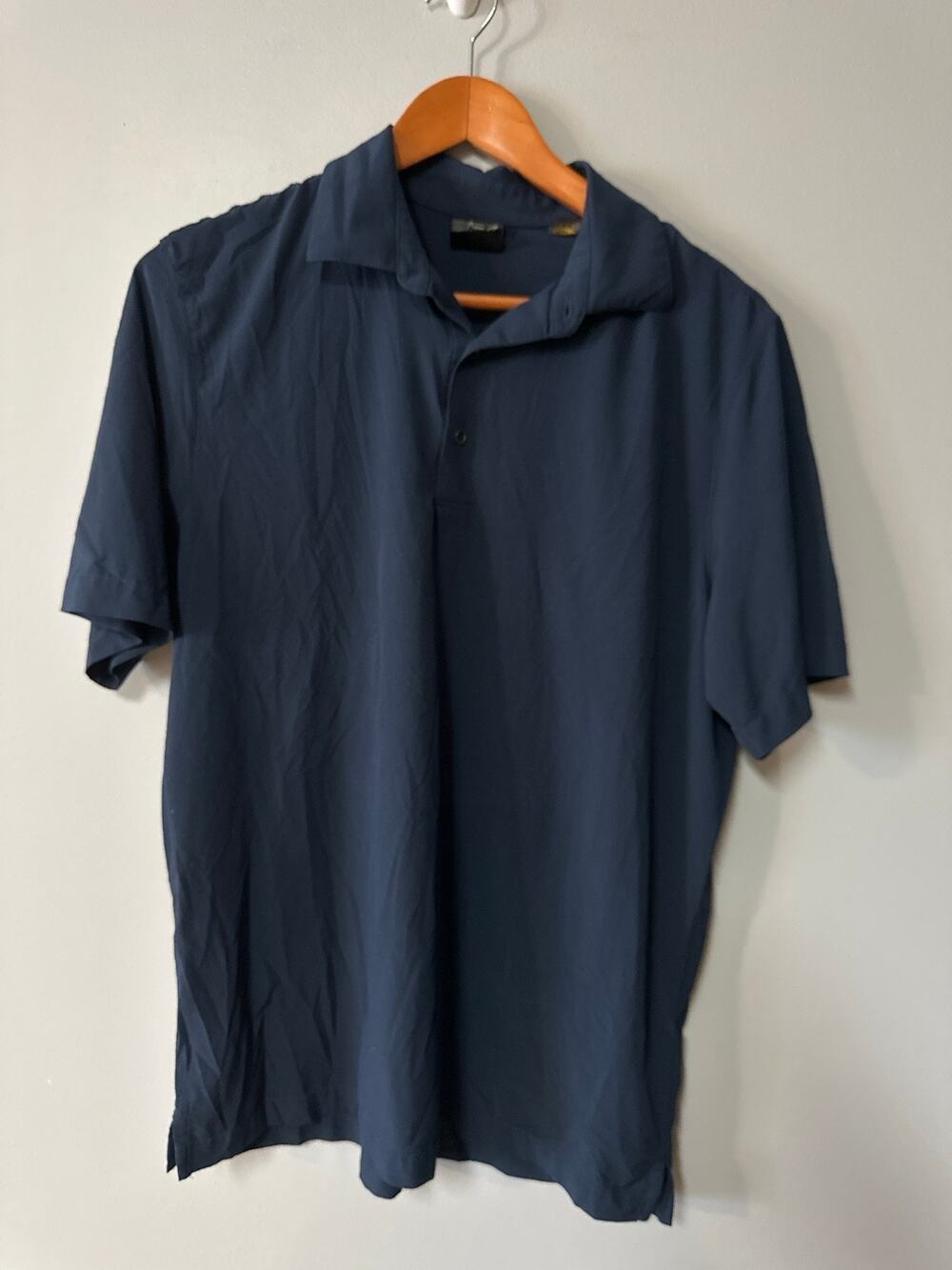 Greg Norman X-Lite 50 Polo Shirt Mens Small Navy Blue Performance Golf Light